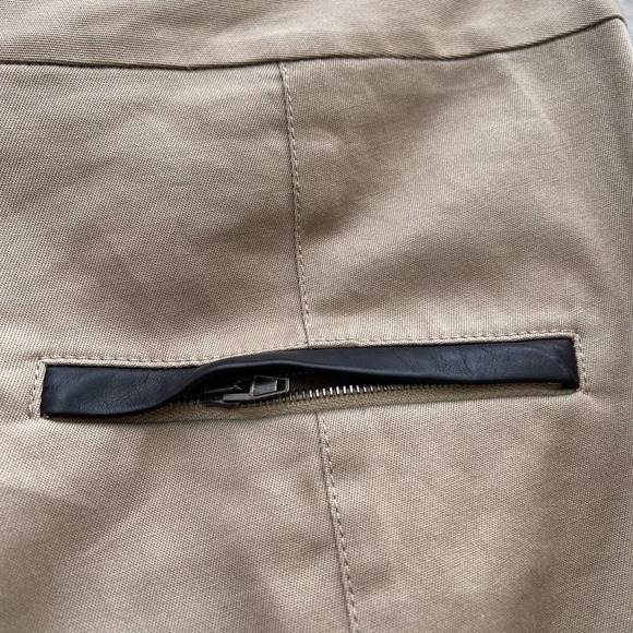 Alexander Wang Pants Womens 8 Stirrup With Leather Detail Brown Designer - Picture 6 of 7